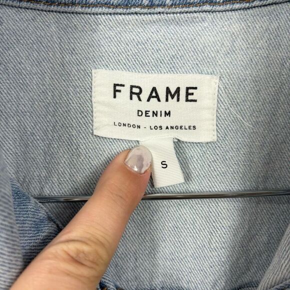 Frame Denim Light Blue Denim Vest - Picture 4 of 7